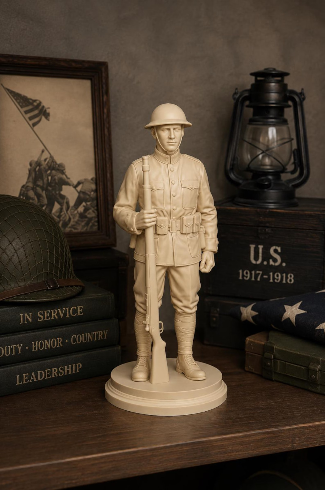 WWI American Soldier Statue, Doughboy Sculpture WWI American Soldier Statue, Doughboy Sculpture
