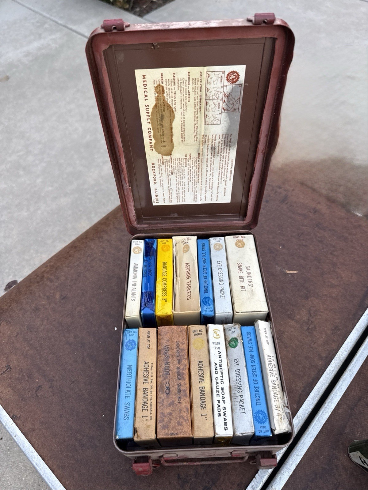 Antique Vintage First Aid Kit Antique Vintage First Aid Kit