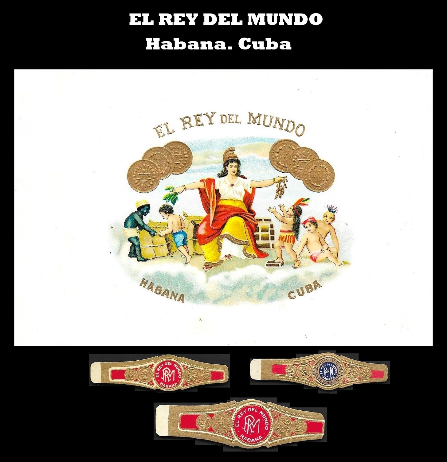 VINTAGE Set of 3 Cigar Bands & Cigar Label.The best Vintage Collectibles VINTAGE Set of 3 Cigar Bands & Cigar Label.The best Vintage Collectibles