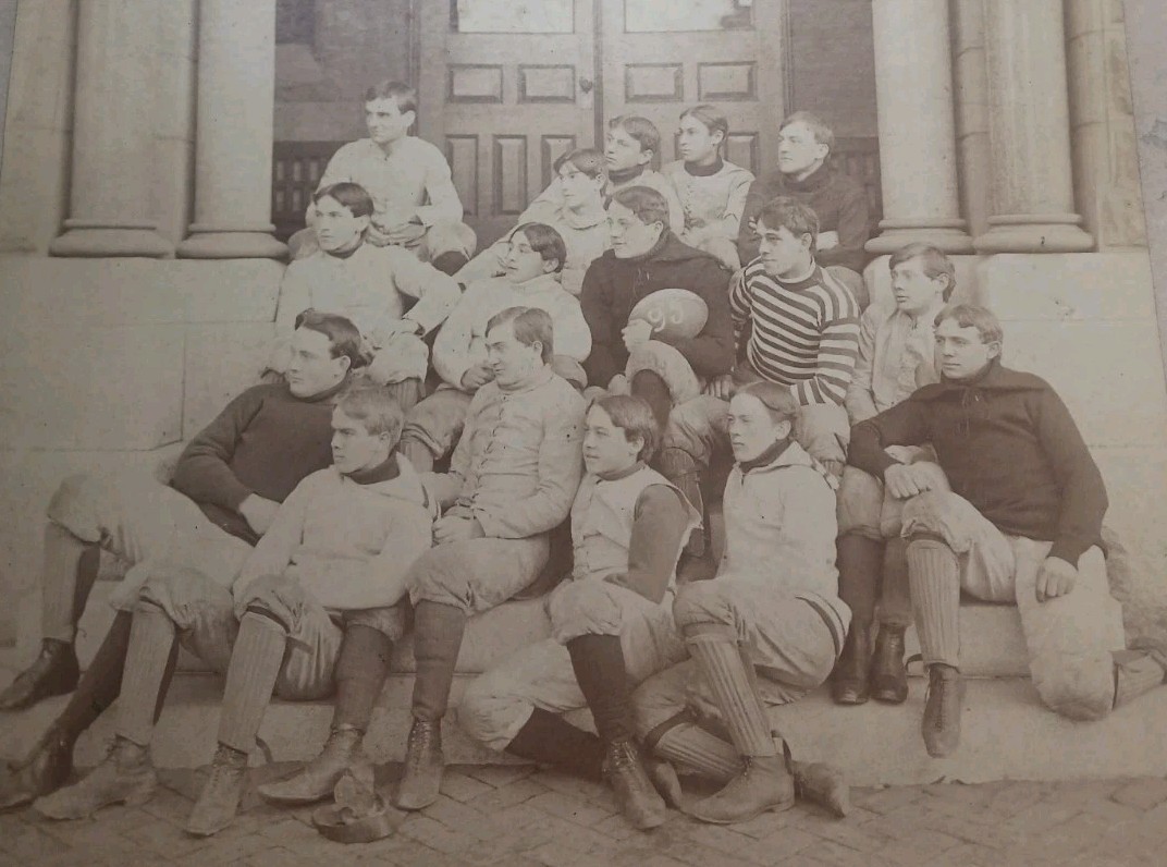 1895 YORK COLLEGE OF PA FULLY ID'D FOOTBALL TEAM COLLEGIATE INSTITUTE PHOTO