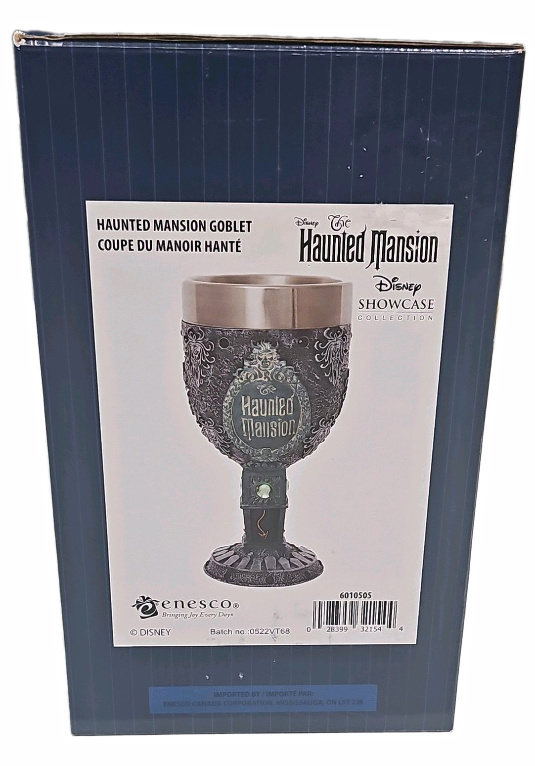 Enesco Disney Showcase Collection Haunted Mansion Goblet Glass 6010505 Enesco Disney Showcase Collection Haunted Mansion Goblet Glass 6010505