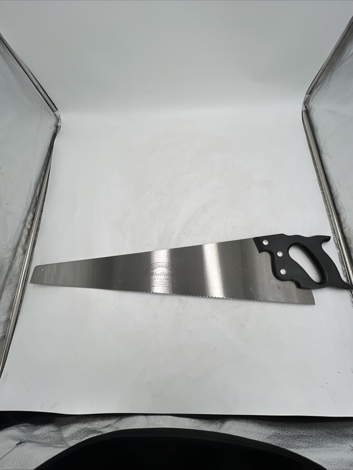 NOS Vintage Nicholson Sheffield Hand Saw 26" 8point No.50 USA Made 80131 New NOS Vintage Nicholson Sheffield Hand Saw 26" 8point No.50 USA Made 80131 New