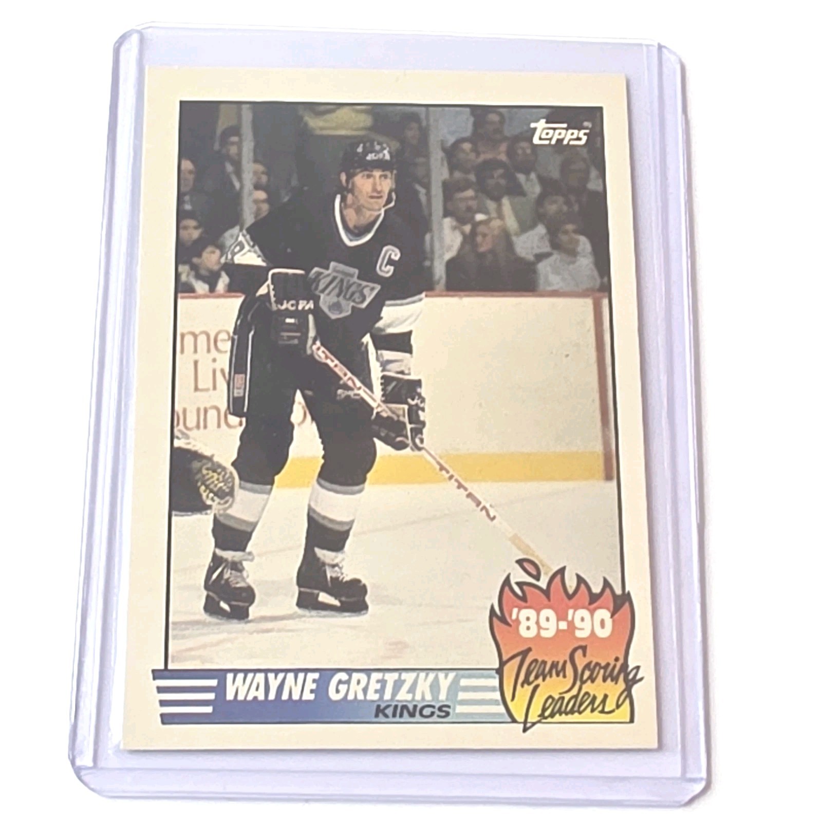 WAYNE GRETZKY 1990-91 TOPPS #12 1989-90 LEADERS EX/NM LA Kings Card WAYNE GRETZKY 1990-91 TOPPS #12 1989-90 LEADERS EX/NM LA Kings Card