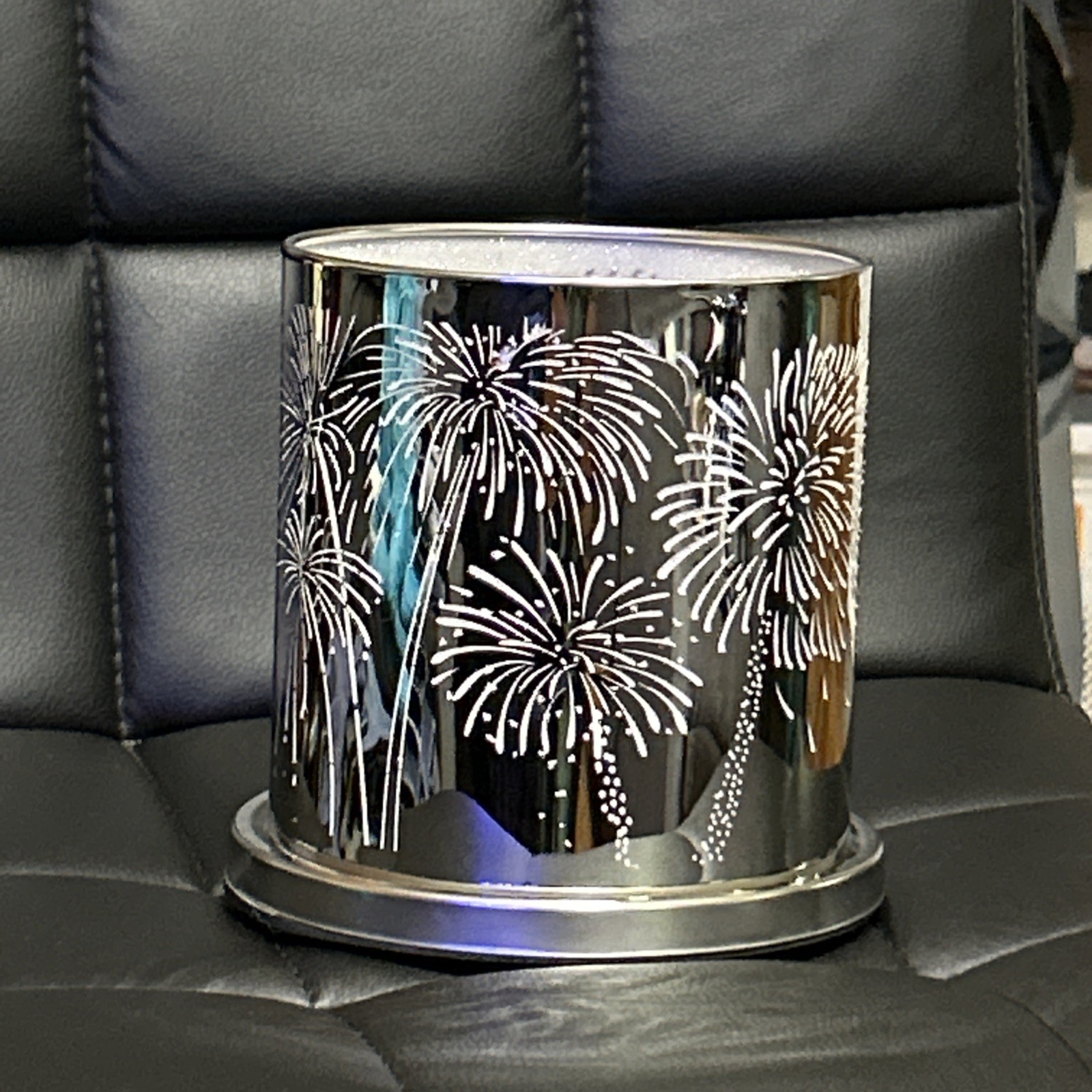 Partylite Fireworks Enchanted Celebration Silver Candle Holder P 91341 Used