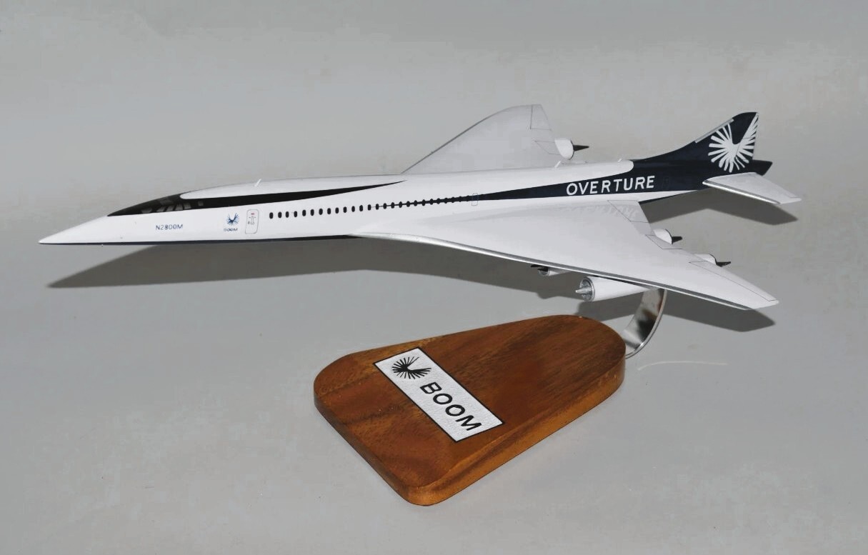 Boom Overture Supersonic Factory Prototype House Desk Model 1/134 SC Airplane Boom Overture Supersonic Factory Prototype House Desk Model 1/134 SC Airplane