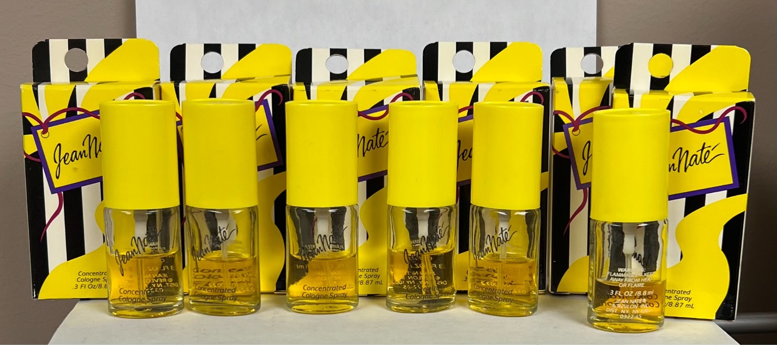 6 Jean Nate Concentrated Cologne spray 0.3 fl oz / 8.87 ml Boxed AS IS PL READ 6 Jean Nate Concentrated Cologne spray 0.3 fl oz / 8.87 ml Boxed AS IS PL READ