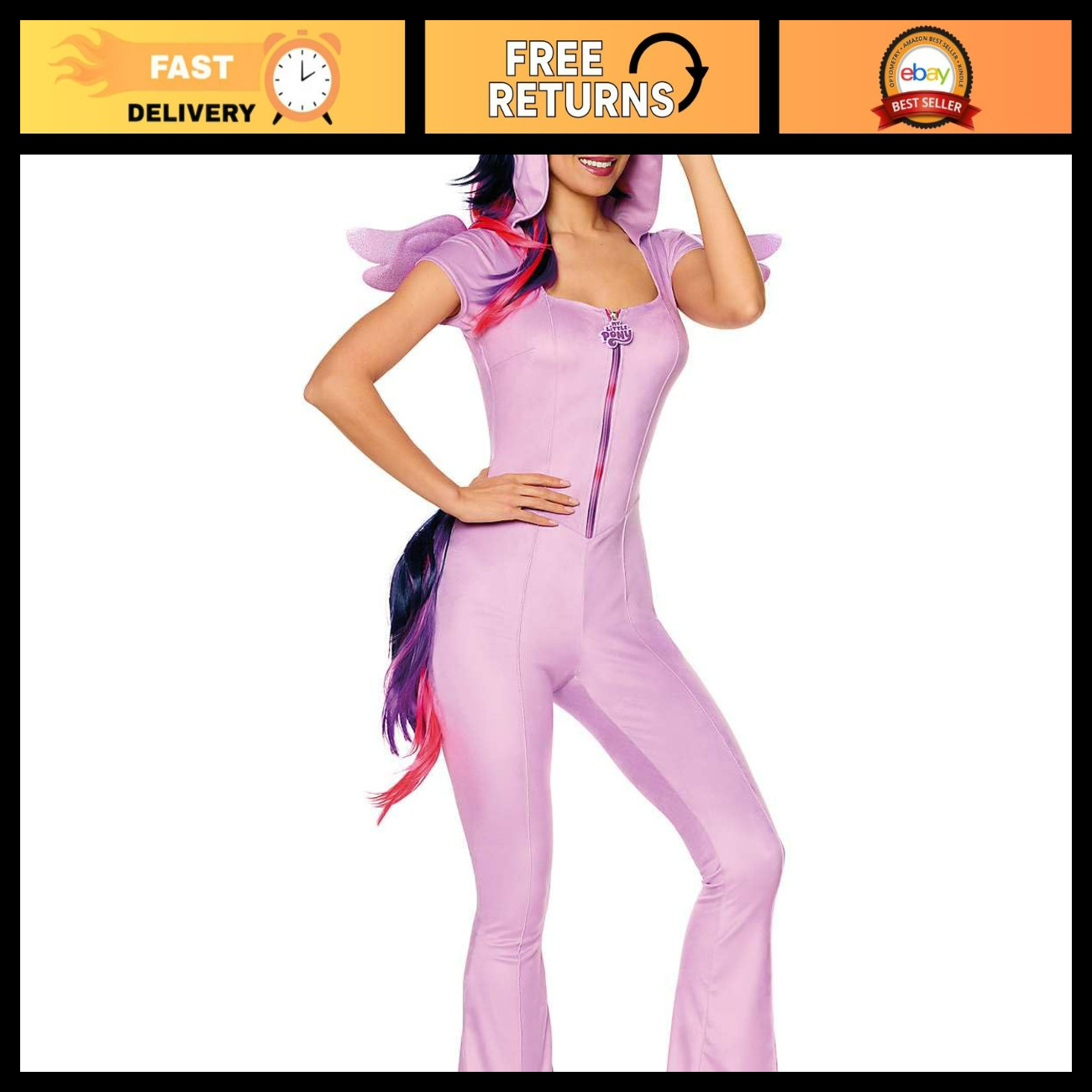 Spirit Halloween My Little Pony Friendship Is Magic Adult Twilight Sparkle Hoode Spirit Halloween My Little Pony Friendship Is Magic Adult Twilight Sparkle Hoode