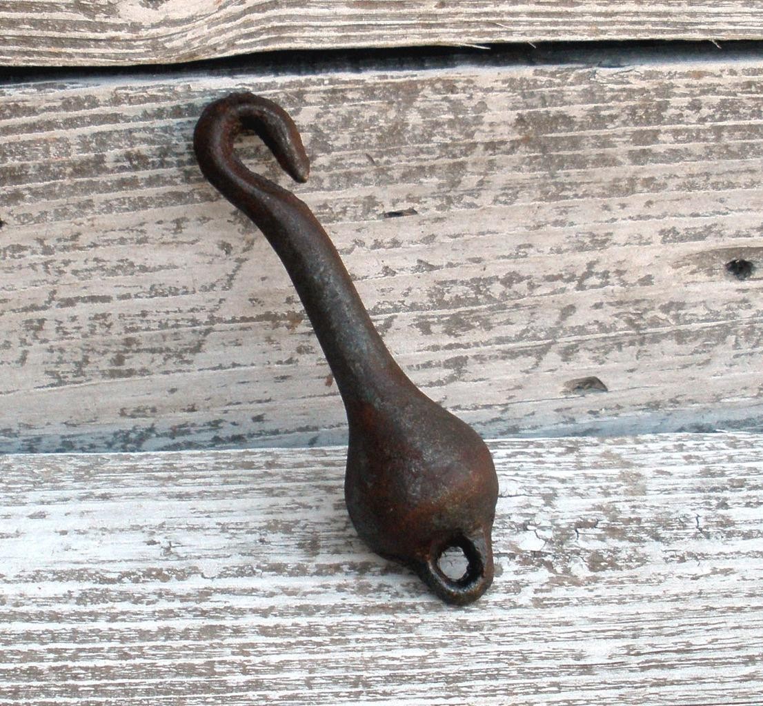Vintage Cast Iron 4" Bell Clapper Ringer Rustic Primitive Replacement Part Vintage Cast Iron 4" Bell Clapper Ringer Rustic Primitive Replacement Part