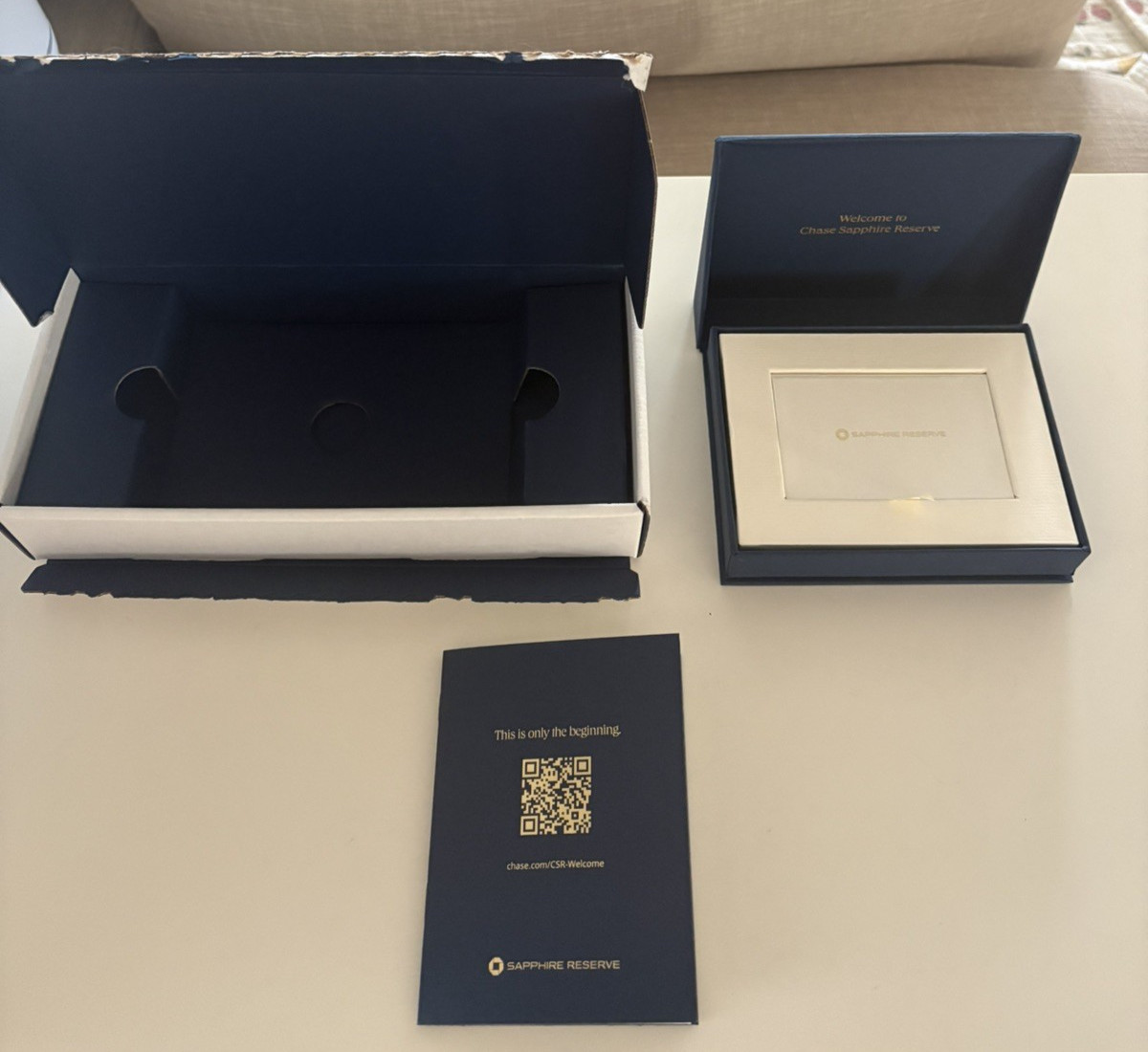 Chase Sapphire Reserve Welcome Gift Box 2026 - Empty box only- No card included