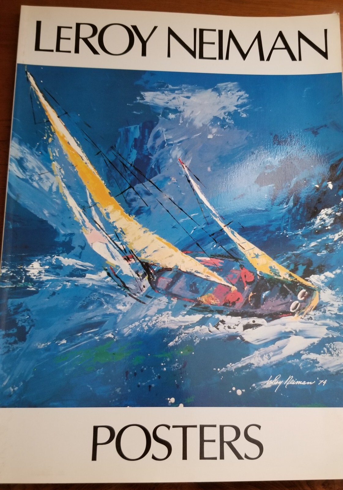 Signed Leroy Neiman Posters book 