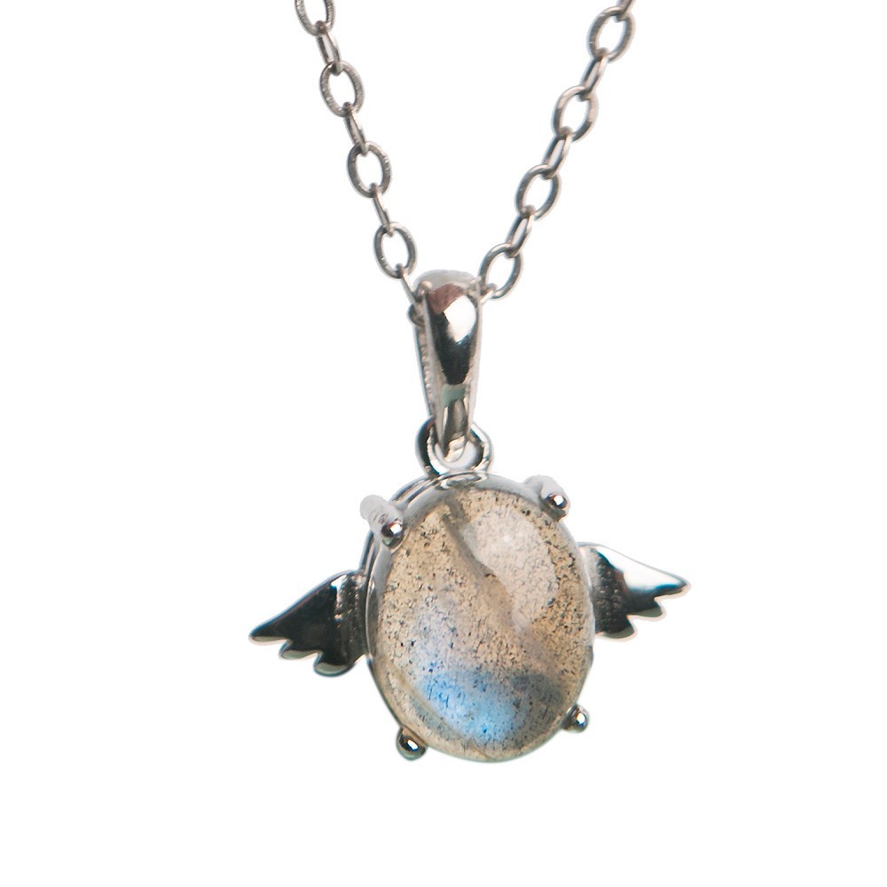 Genuine Rainbow Lights Natural Labradorite Crystal Necklaces Charms Pendant Genuine Rainbow Lights Natural Labradorite Crystal Necklaces Charms Pendant
