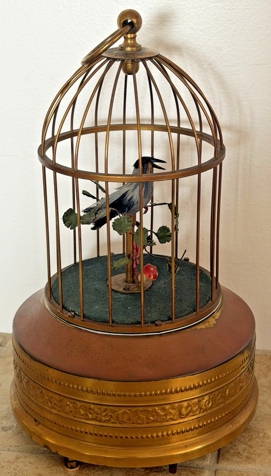 DEFECTIVE VINTAGE GERMAN KARL GRIESBAUM SINGING BIRD CAGE AUTOMATON MUSI G3D DEFECTIVE VINTAGE GERMAN KARL GRIESBAUM SINGING BIRD CAGE AUTOMATON MUSI G3D