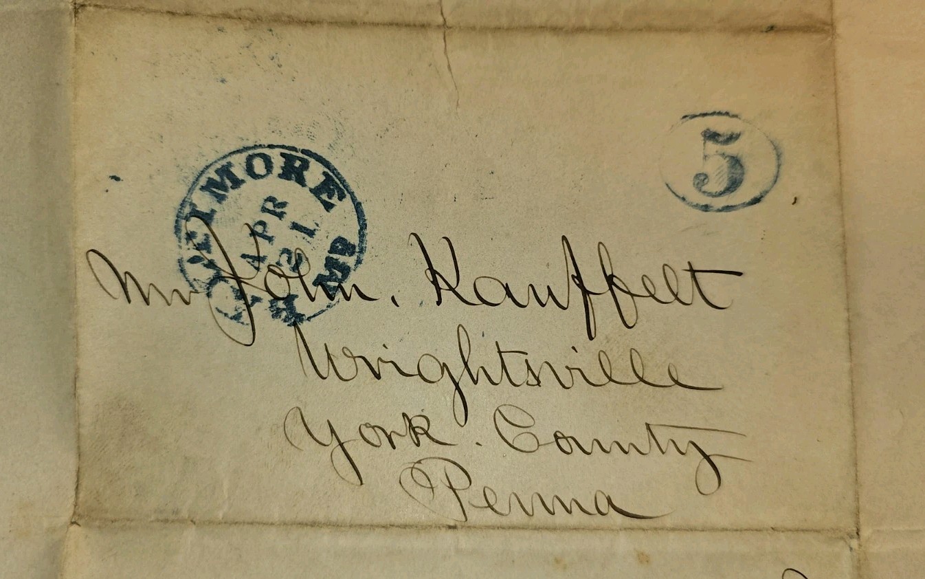 1847 Baltimore Leather Market Letter Poland Jenkins & Co PA Tanner John Kauffelt 1847 Baltimore Leather Market Letter Poland Jenkins & Co PA Tanner John Kauffelt