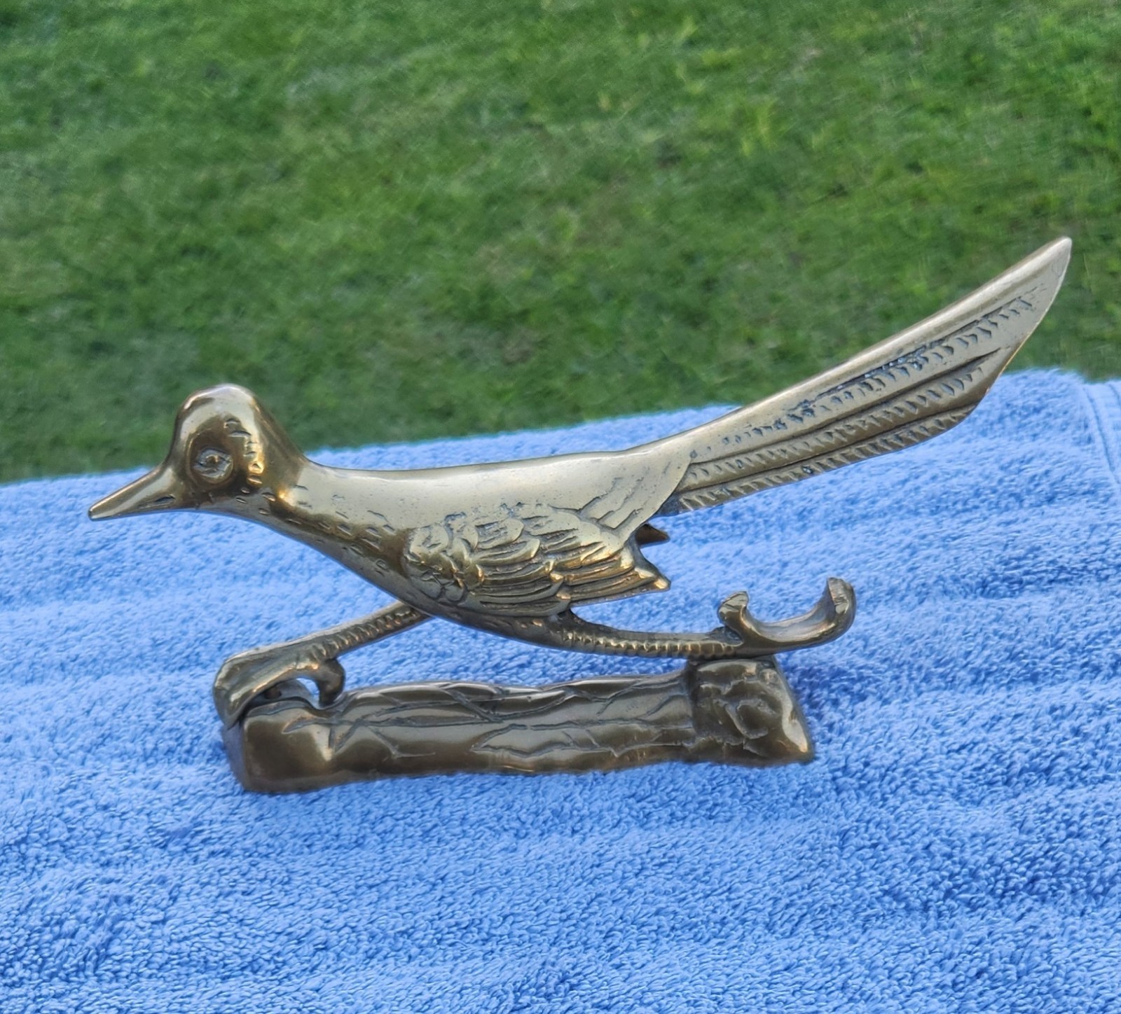 Vintage Solid Brass Roadrunner Figurine Statue MCM Southwestern Decor 8.5" Long Vintage Solid Brass Roadrunner Figurine Statue MCM Southwestern Decor 8.5" Long