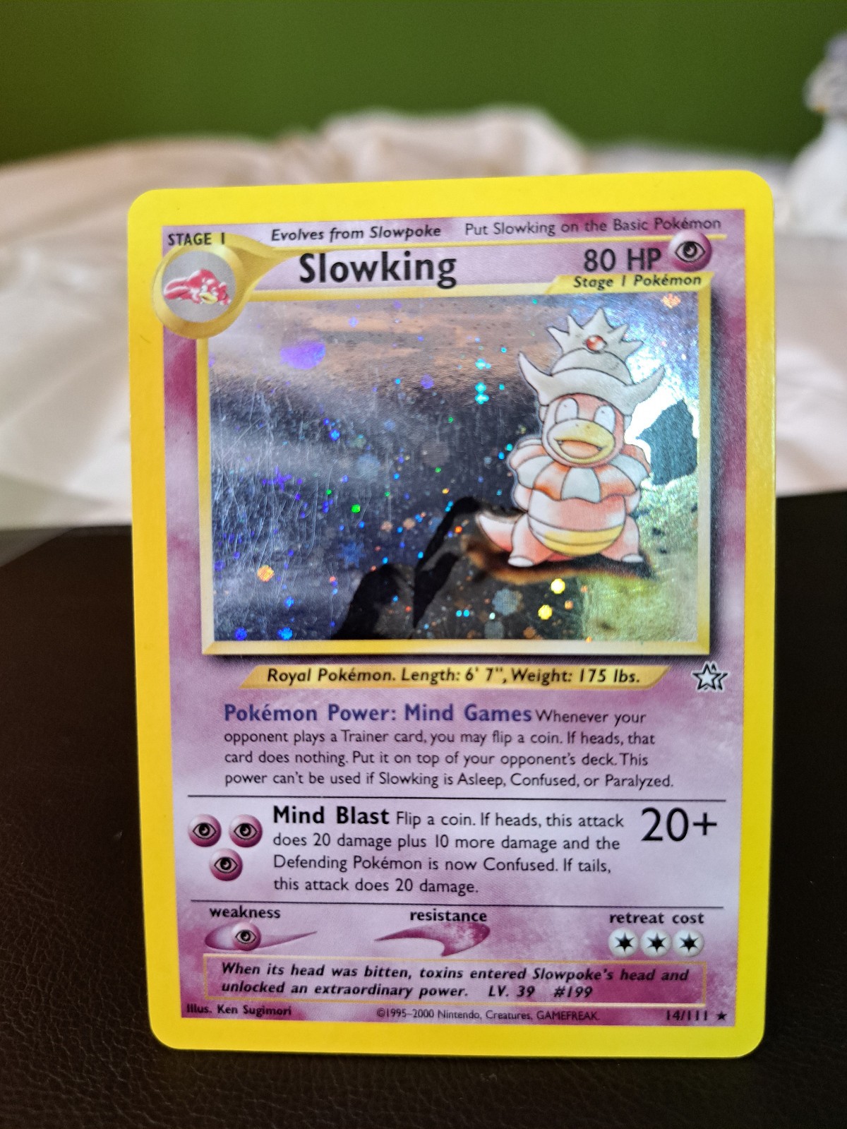Pokemon Slowking Neo Genesis Holo 14/111 LP Pokemon Slowking Neo Genesis Holo 14/111 LP