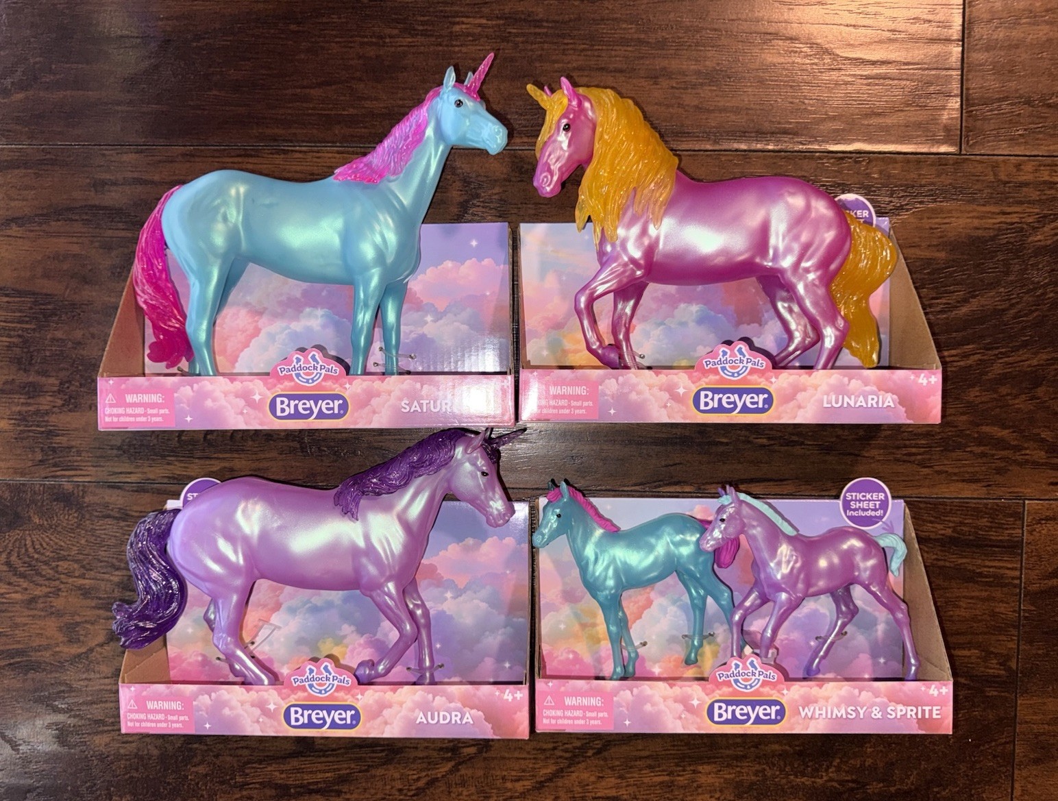 Breyer Paddock Pals Unicorn Set of 5 Saturn Lunaria Audra Whimsy Sprite New Breyer Paddock Pals Unicorn Set of 5 Saturn Lunaria Audra Whimsy Sprite New
