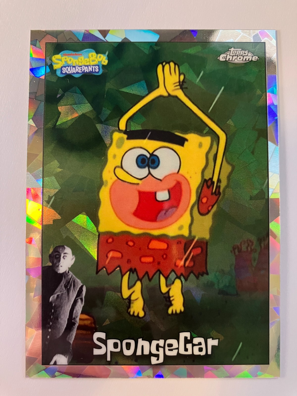 2025 Topps Chrome SpongeBob SpongeGar #43 nightshift SSP /25 2025 Topps Chrome SpongeBob SpongeGar #43 nightshift SSP /25