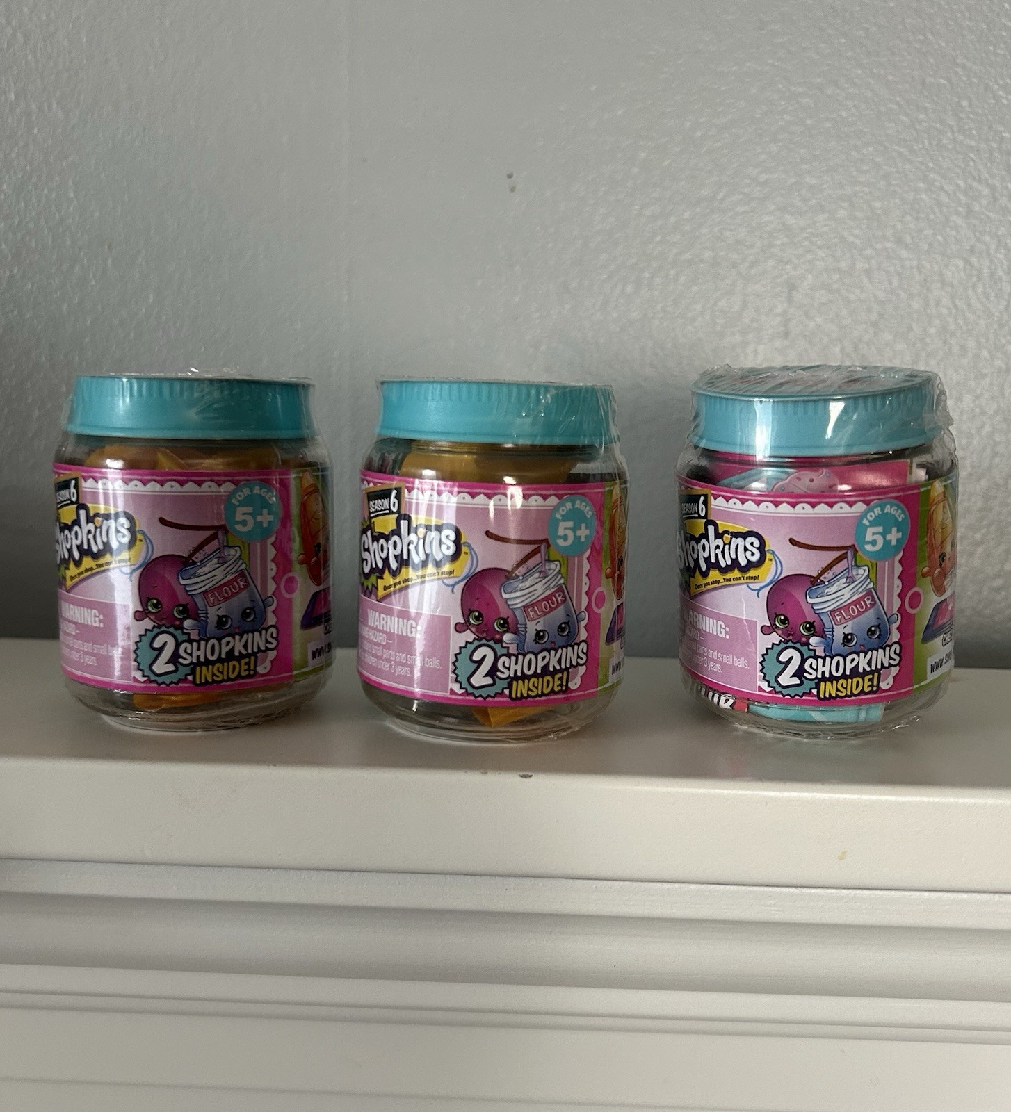 Shopkins Season 6 Chef Club Blind Jars - Lot of 3 Shopkins Season 6 Chef Club Blind Jars - Lot of 3
