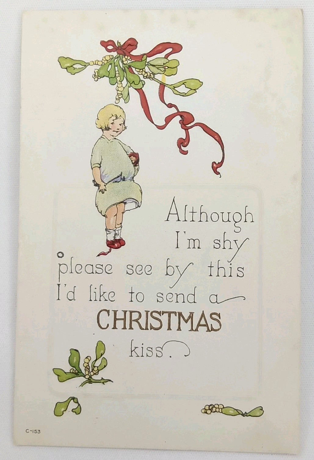 Antique 1910s James Henderson & Sons Christmas Postcard Series C-153 Unposted Antique 1910s James Henderson & Sons Christmas Postcard Series C-153 Unposted