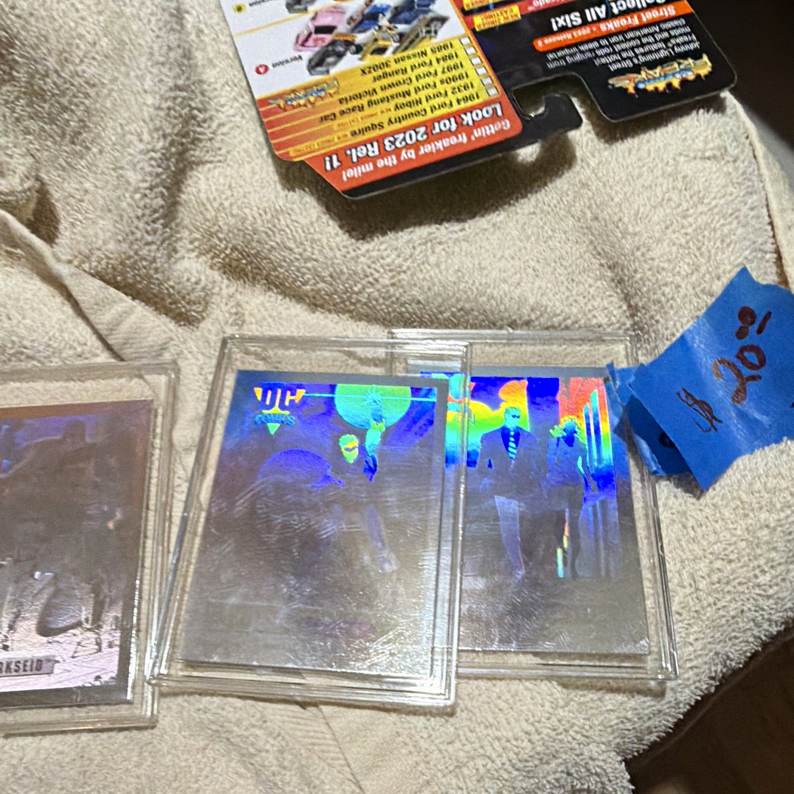 SkyBox DC Hologram Hall of Fame 1993 Hologram DC1 Batman/Superman Lot (4)