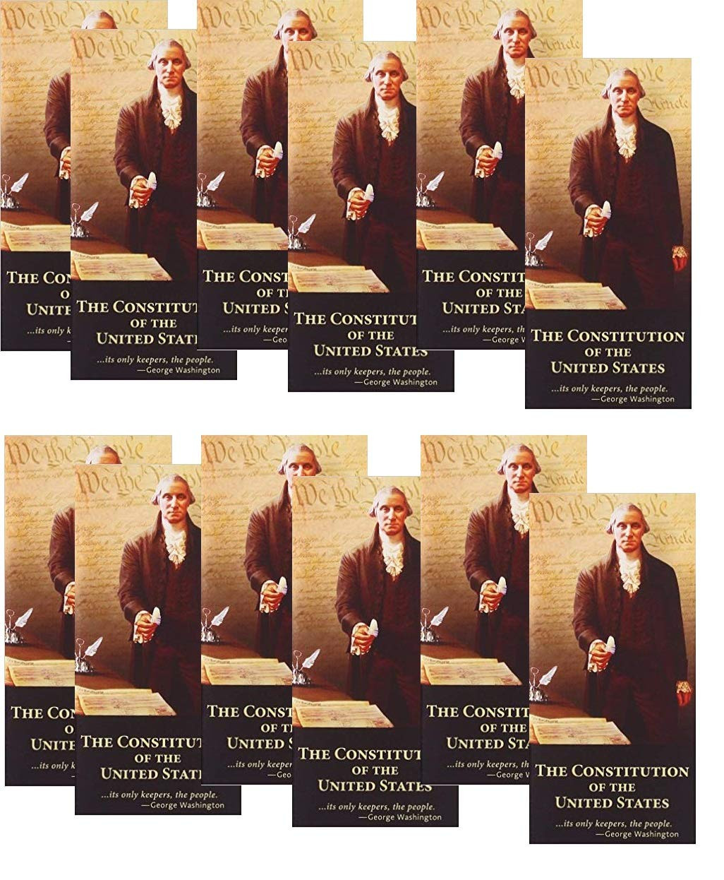 12- Pocket United States Constitution and Declaration of Independence (Package o 12- Pocket United States Constitution and Declaration of Independence (Package o
