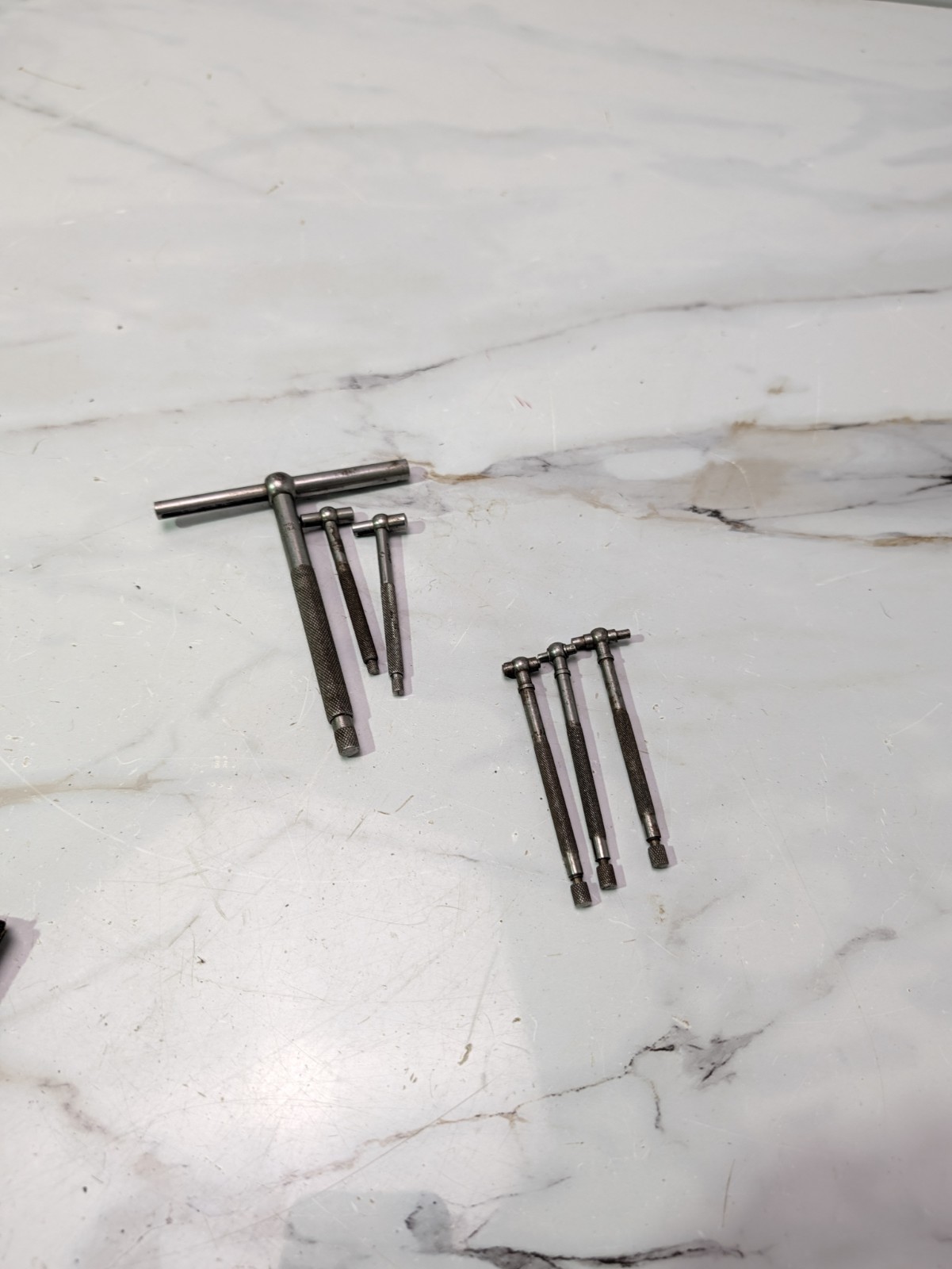 6 Vintage L. S. Starrett No. 229 & 579 Telescoping Gages Machinist Tools USA 