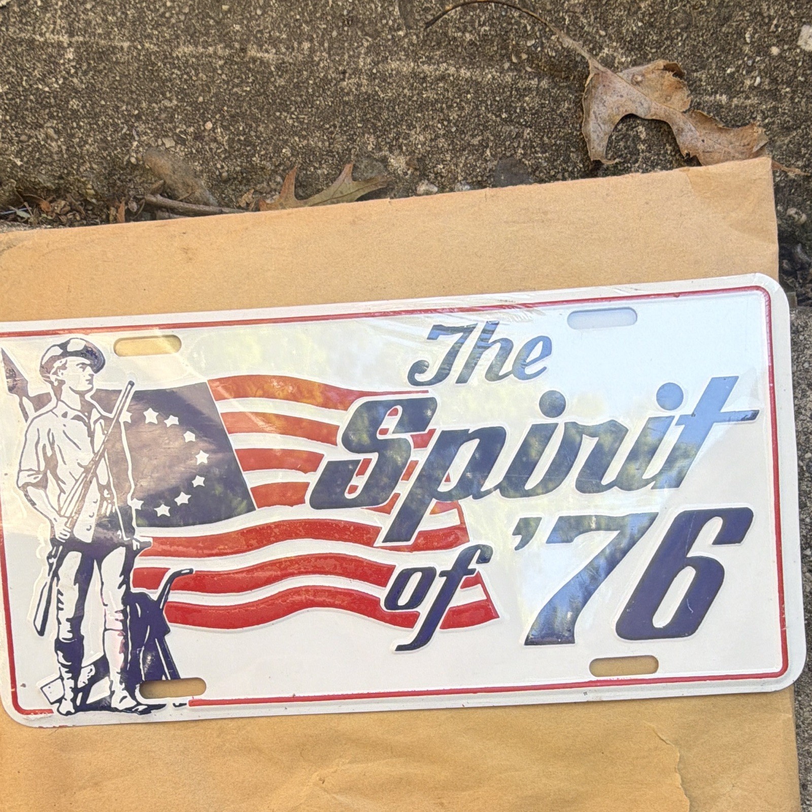 Vintage 1976 Decorative Novelty License Plate Car Tag