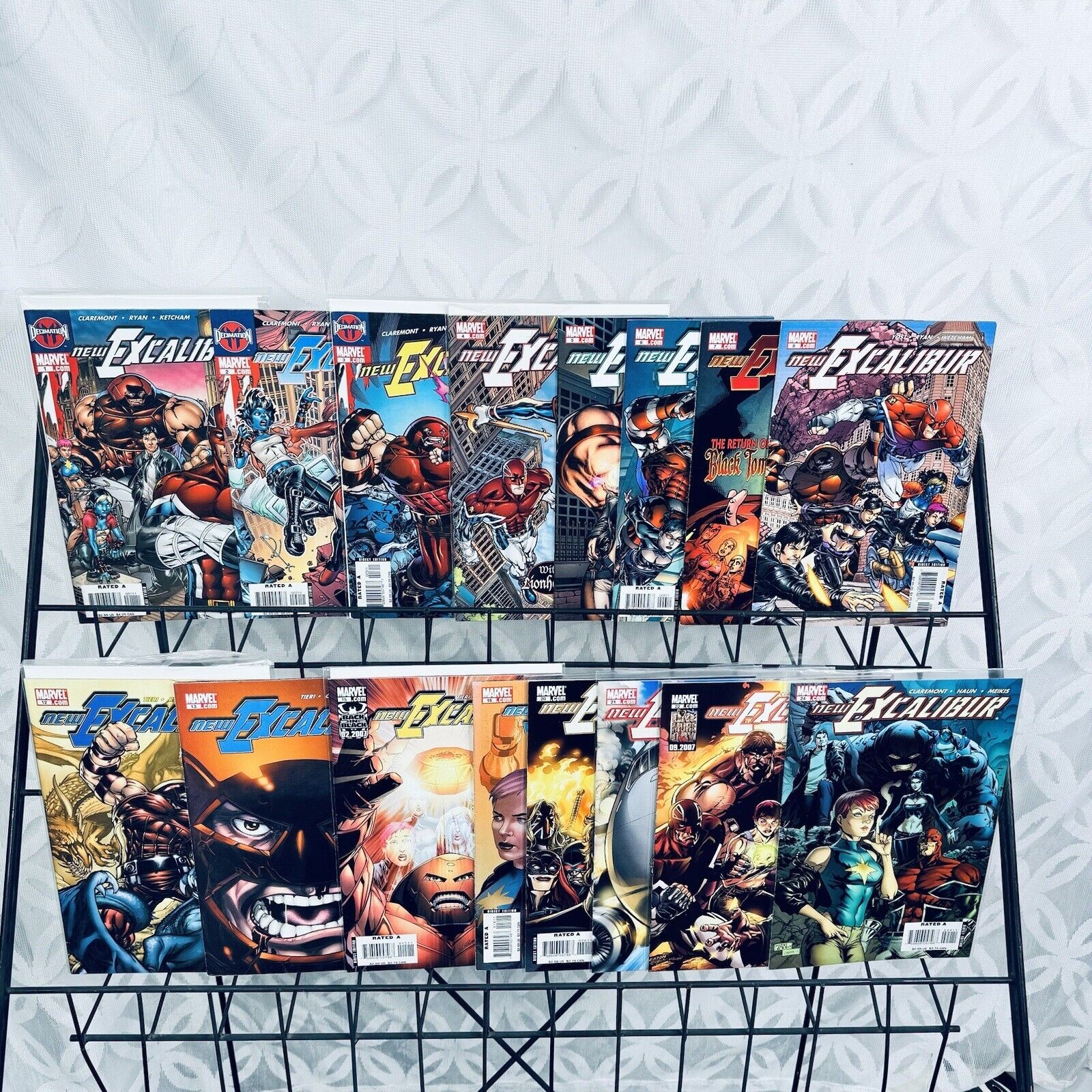 New Excalibur 1-8 12-13 15-16 20-22 24 Lot (2006 Marvel Volume 4) Let 1st New Excalibur 1-8 12-13 15-16 20-22 24 Lot (2006 Marvel Volume 4) Let 1st