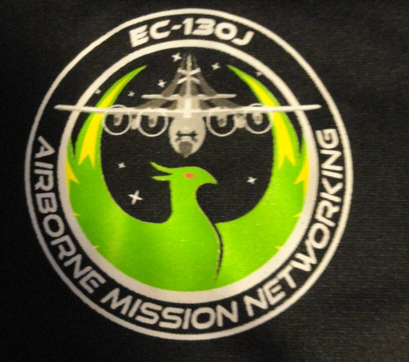 DISCONTINUED USAF EC- 130J SNC AIRBORNE MISSION NETWORKING UNIT SHIRT MEDIUM