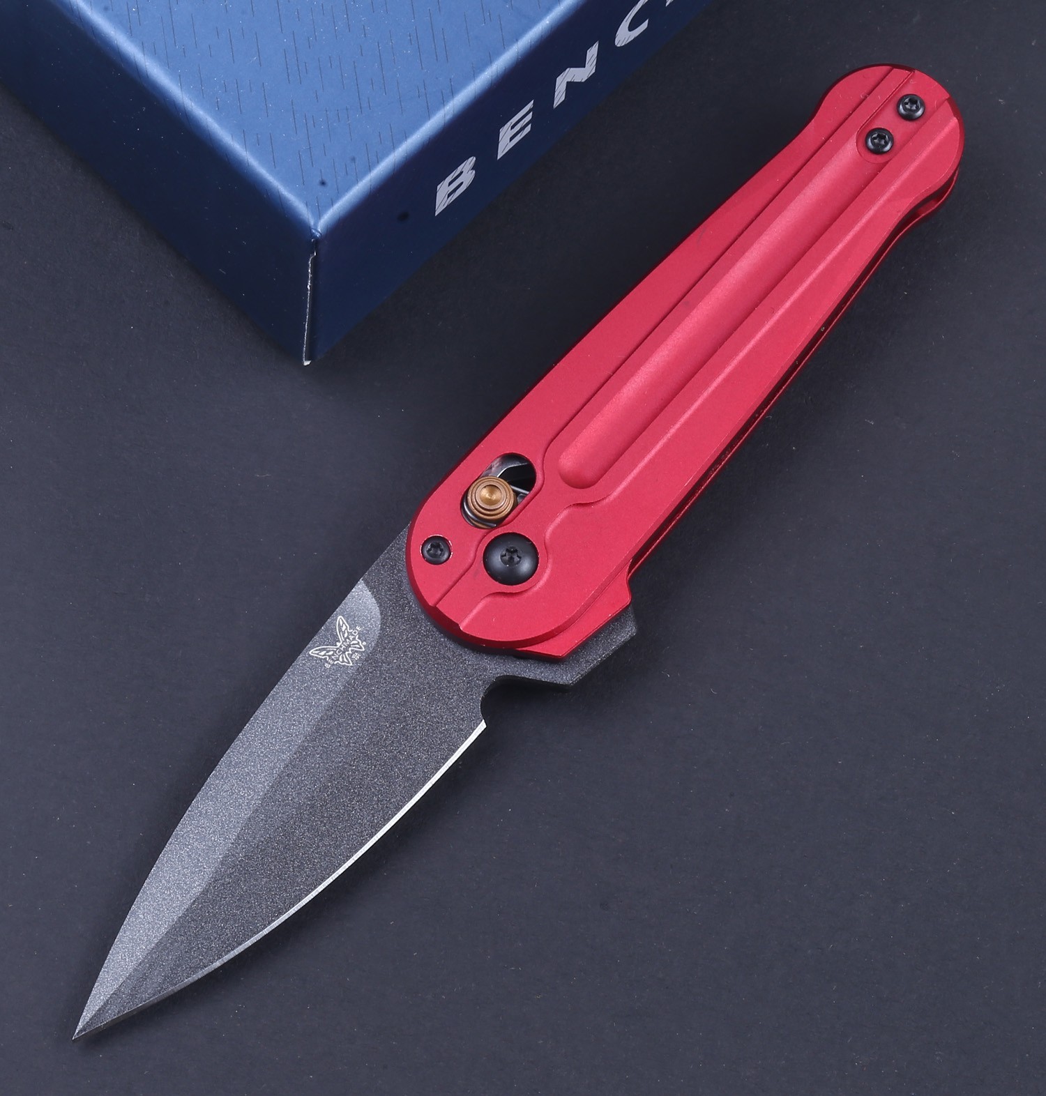 Small Red Aluminum Handle Spear Black Blade Tactical Pocket Knife Axis Lock Small Red Aluminum Handle Spear Black Blade Tactical Pocket Knife Axis Lock