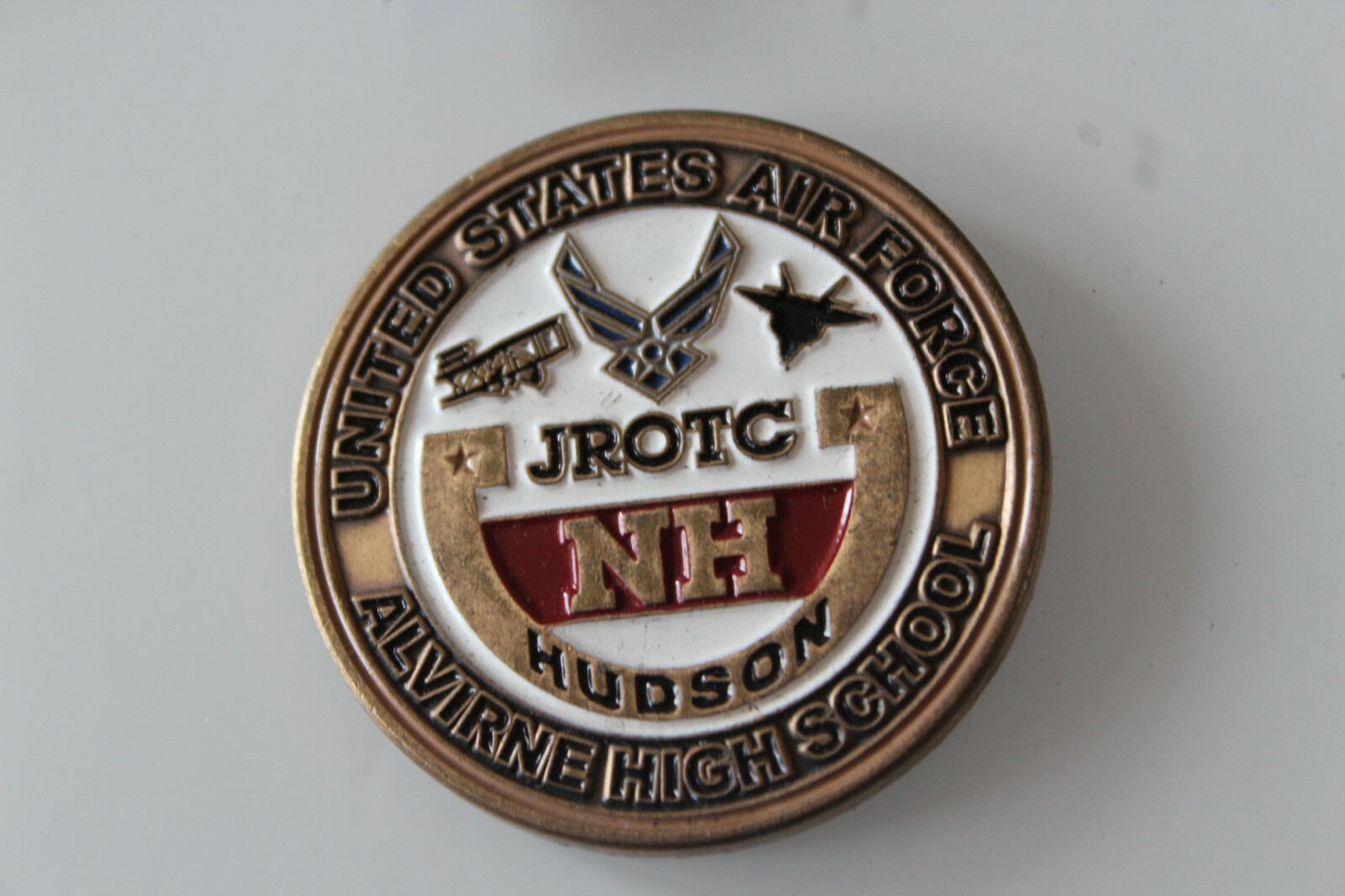 United States Air Force Alvirne High School JROTC Challenge Coin United States Air Force Alvirne High School JROTC Challenge Coin