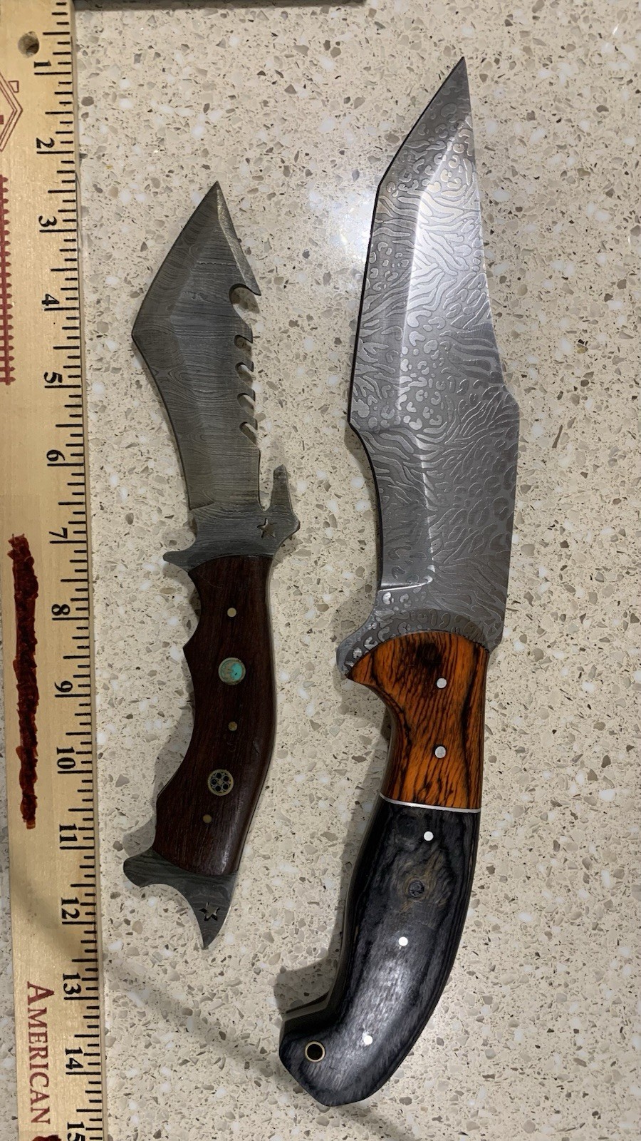 Hunters Holiday #4 Double Pack Custom Hunting Knives w/Sheaths Hunters Holiday #4 Double Pack Custom Hunting Knives w/Sheaths