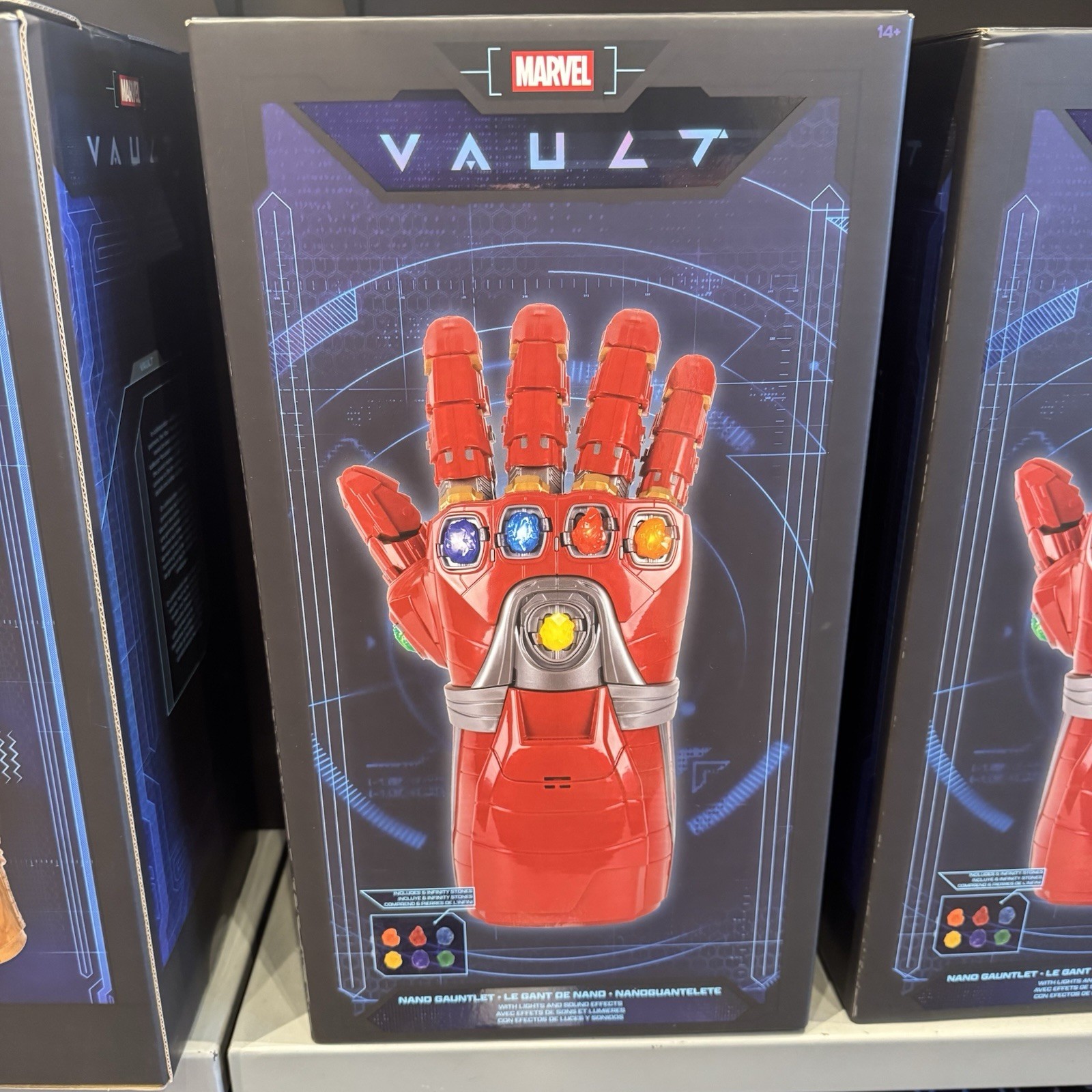 2026 Disney Parks Marvel Vault Collection Iron Man Nano Infinity Gauntlet NIB 2026 Disney Parks Marvel Vault Collection Iron Man Nano Infinity Gauntlet NIB