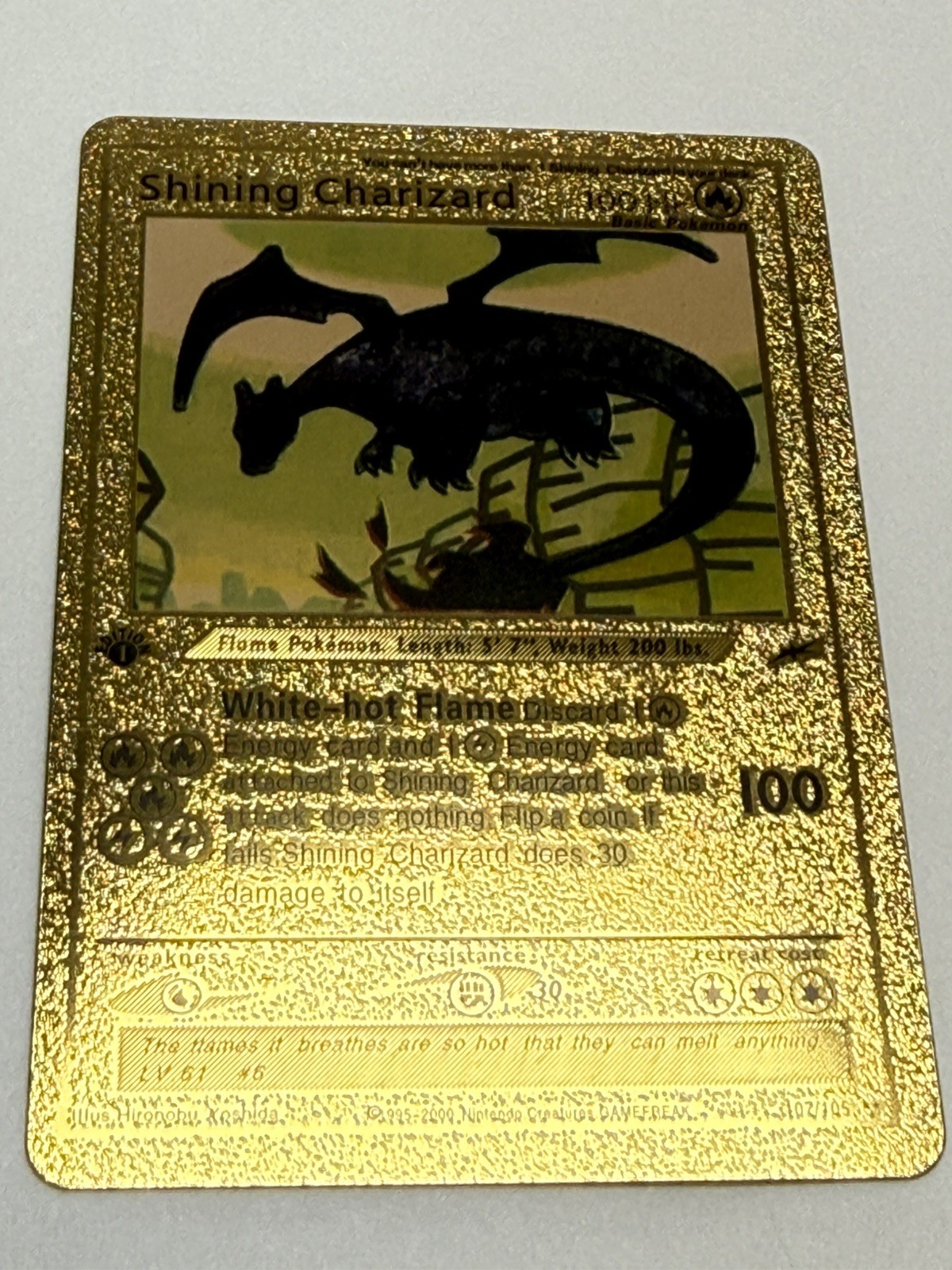 Pokémon TCG Shining Charizard Neo Destiny Holo Card 107/105 1st Addition Pokémon TCG Shining Charizard Neo Destiny Holo Card 107/105 1st Addition