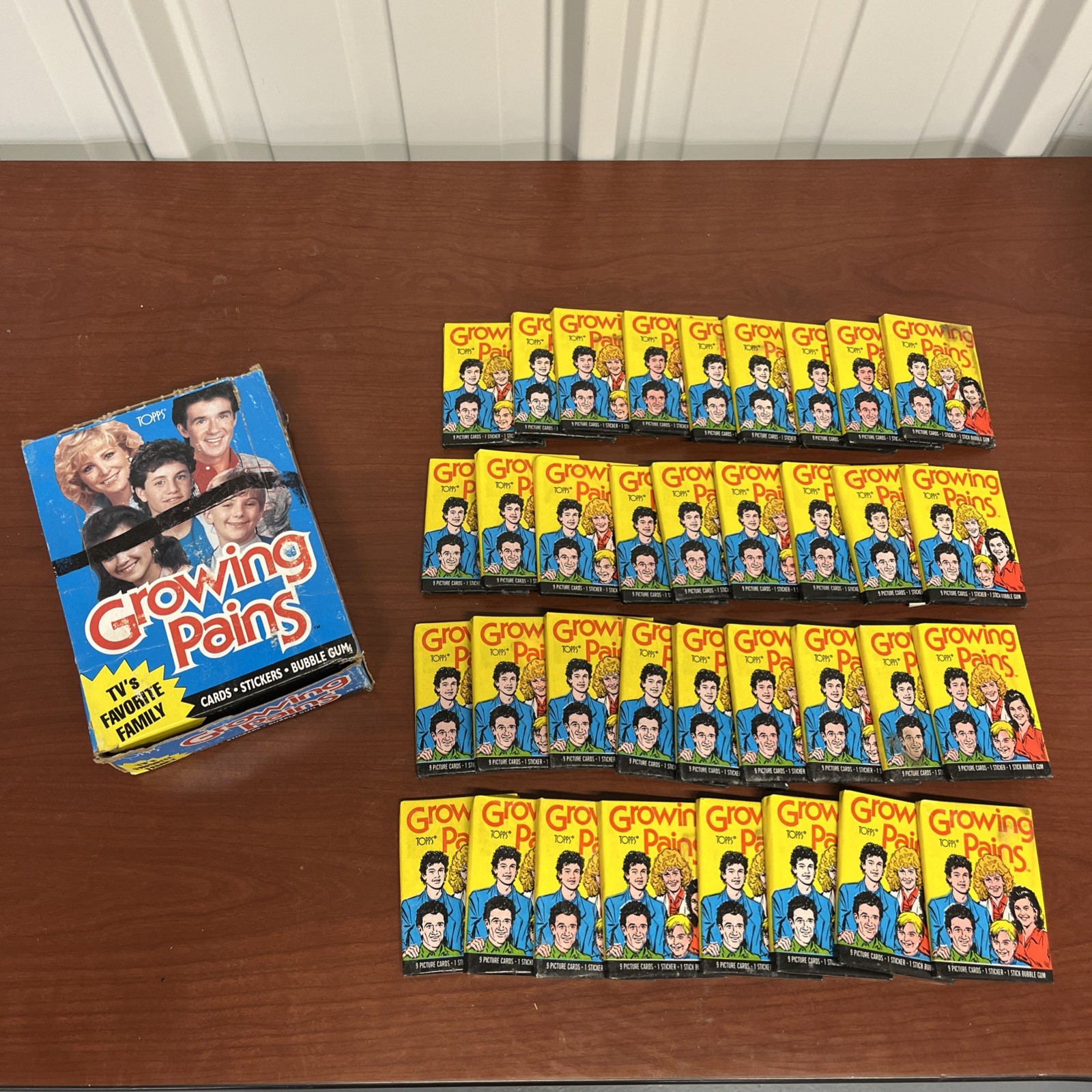 1988 Topps Growing Pains Box - 35 Unopened Wax Packs 1988 Topps Growing Pains Box - 35 Unopened Wax Packs