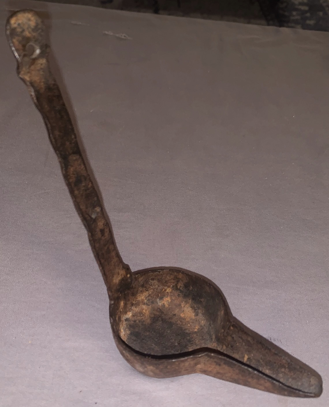Antique Hand Forged Primitive Betty Lamp Framework Antique Hand Forged Primitive Betty Lamp Framework