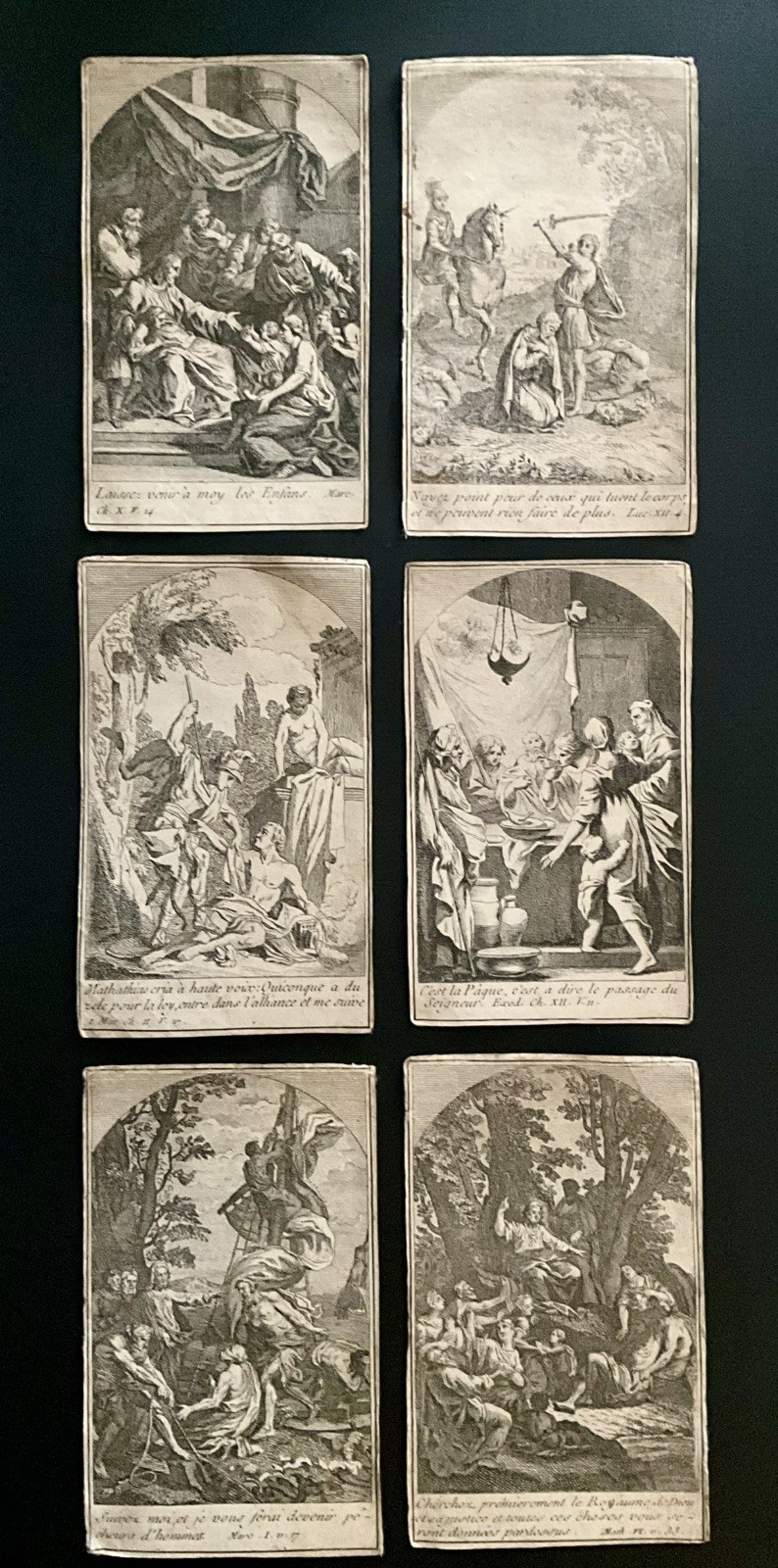 6 Antique 18th C French Religious Engravings Claude Fleury 1792 6 Antique 18th C French Religious Engravings Claude Fleury 1792