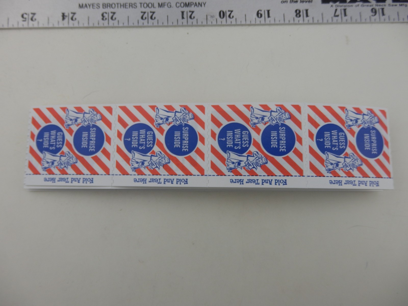 Vintage Retro 80's 90's Premium Prize Strip of 16 FL 0060 BIS Vintage Retro 80's 90's Premium Prize Strip of 16 FL 0060 BIS