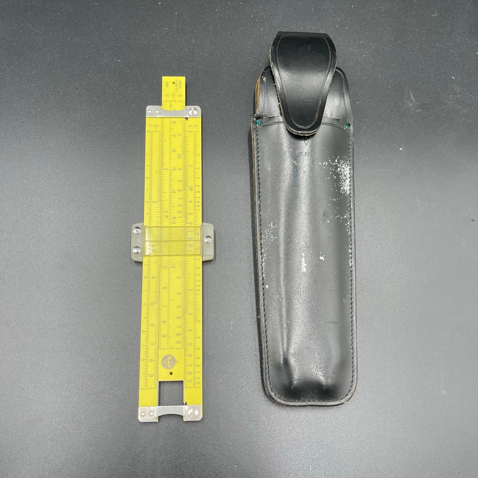 Vtg 6” Pickett All Metal Slide Ruler Model N 200 ES With Leather Case Made USA Vtg 6” Pickett All Metal Slide Ruler Model N 200 ES With Leather Case Made USA
