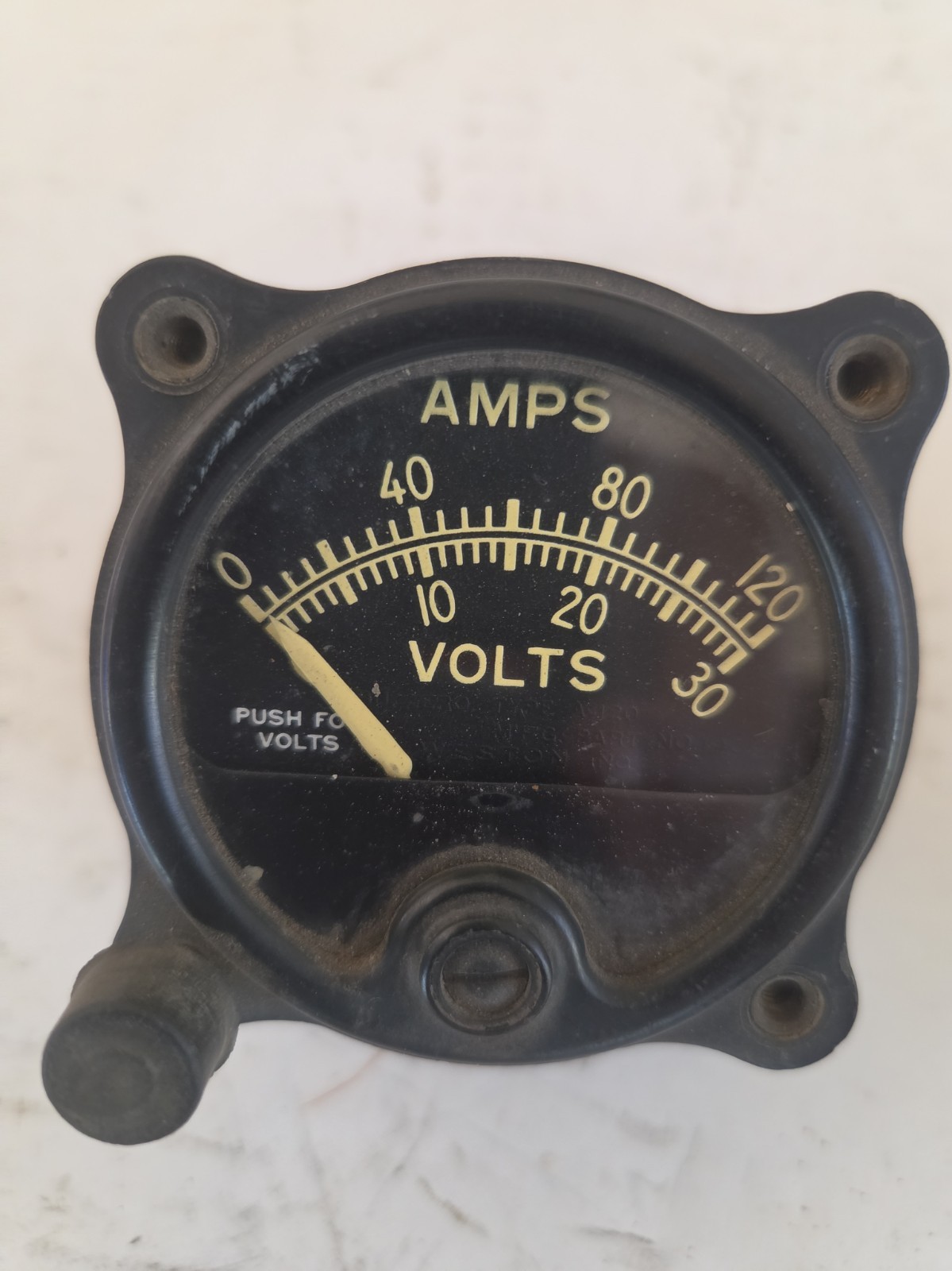 Ww2 Weston Type A-120 AMP Volt Meter Ww2 Weston Type A-120 AMP Volt Meter
