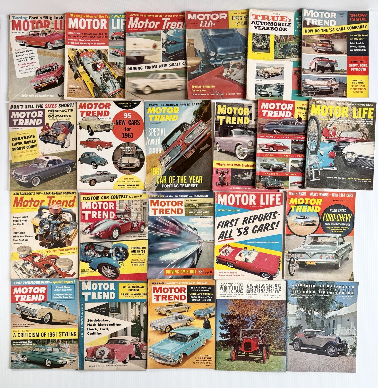Vintage Car Magazine Lot of 22- Motor Trend, Motor Life, Etc 1950s & 1960s Vintage Car Magazine Lot of 22- Motor Trend, Motor Life, Etc 1950s & 1960s