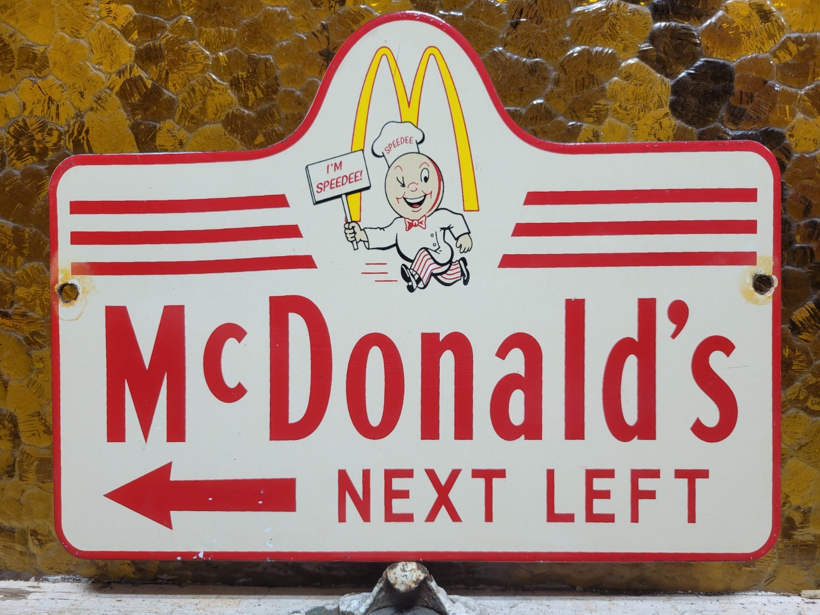 VINTAGE MCDONALD'S PORCELAIN SIGN RARE OLD FAST FOOD RESTAURANT BURGER FRIES VINTAGE MCDONALD'S PORCELAIN SIGN RARE OLD FAST FOOD RESTAURANT BURGER FRIES