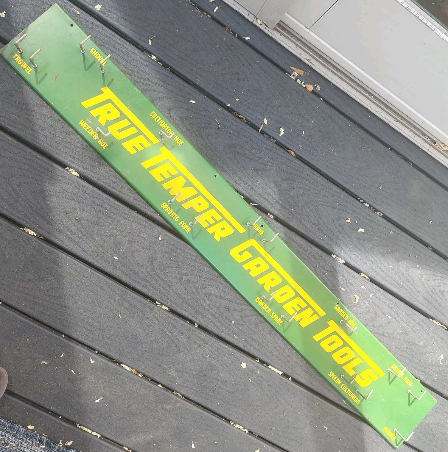 Vintage True Temper FARM FRESH Metal Sign Garden Tool Rack STORE Display 48" Vintage True Temper FARM FRESH Metal Sign Garden Tool Rack STORE Display 48"