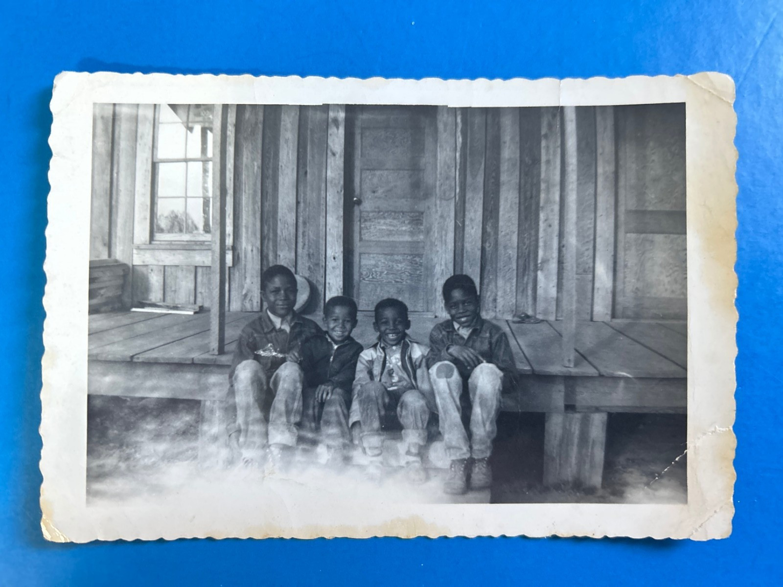 1940s African American Boys Porch Steps Black Americana 1940s African American Boys Porch Steps Black Americana