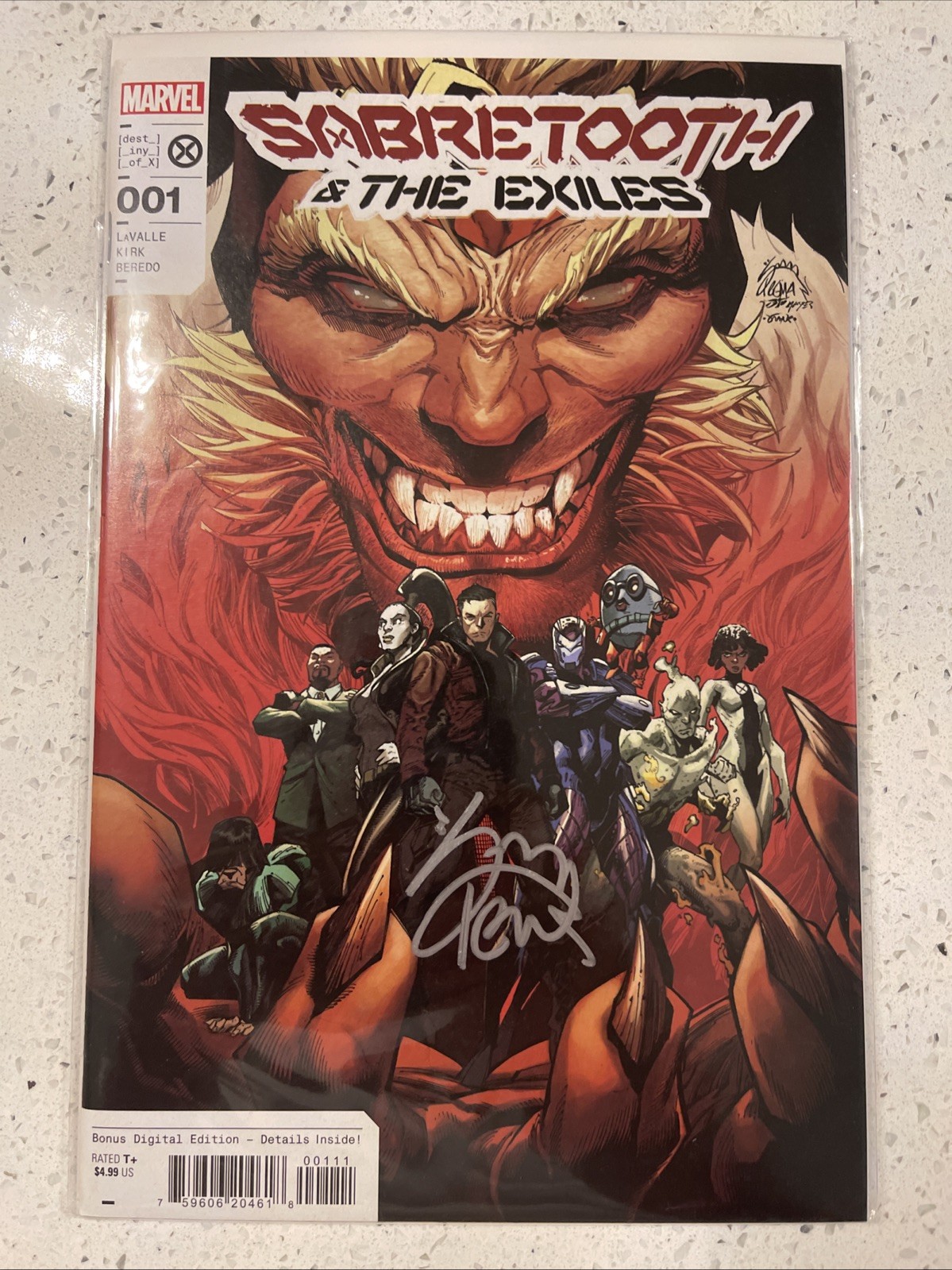 SABRETOOTH AND THE EXILES #1 Signed RYAN STEGMAN COVER A 2022 Nm COA SABRETOOTH AND THE EXILES #1 Signed RYAN STEGMAN COVER A 2022 Nm COA