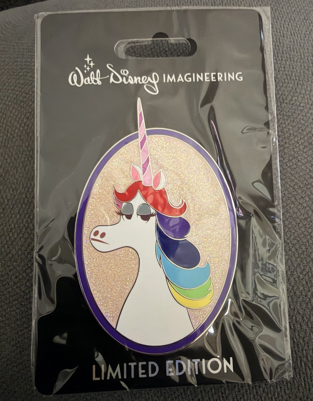 Disney Pins WDI MOG Pixar Inside Out Rainbow Unicorn Cast Pin LE 250 Pin Disney Pins WDI MOG Pixar Inside Out Rainbow Unicorn Cast Pin LE 250 Pin