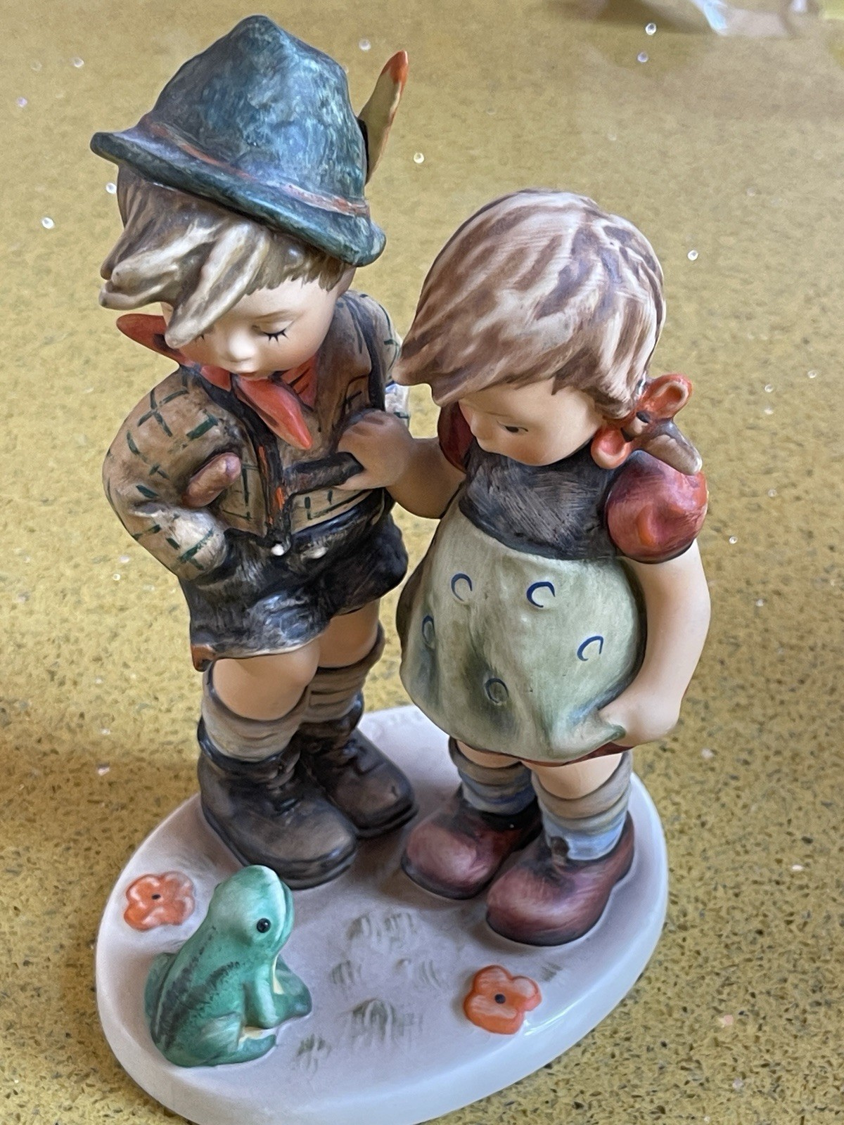Hummel Figurine “Timid Little Sister” #394, TMK6,7" Tall, 1982,Preowned Hummel Figurine “Timid Little Sister” #394, TMK6,7" Tall, 1982,Preowned