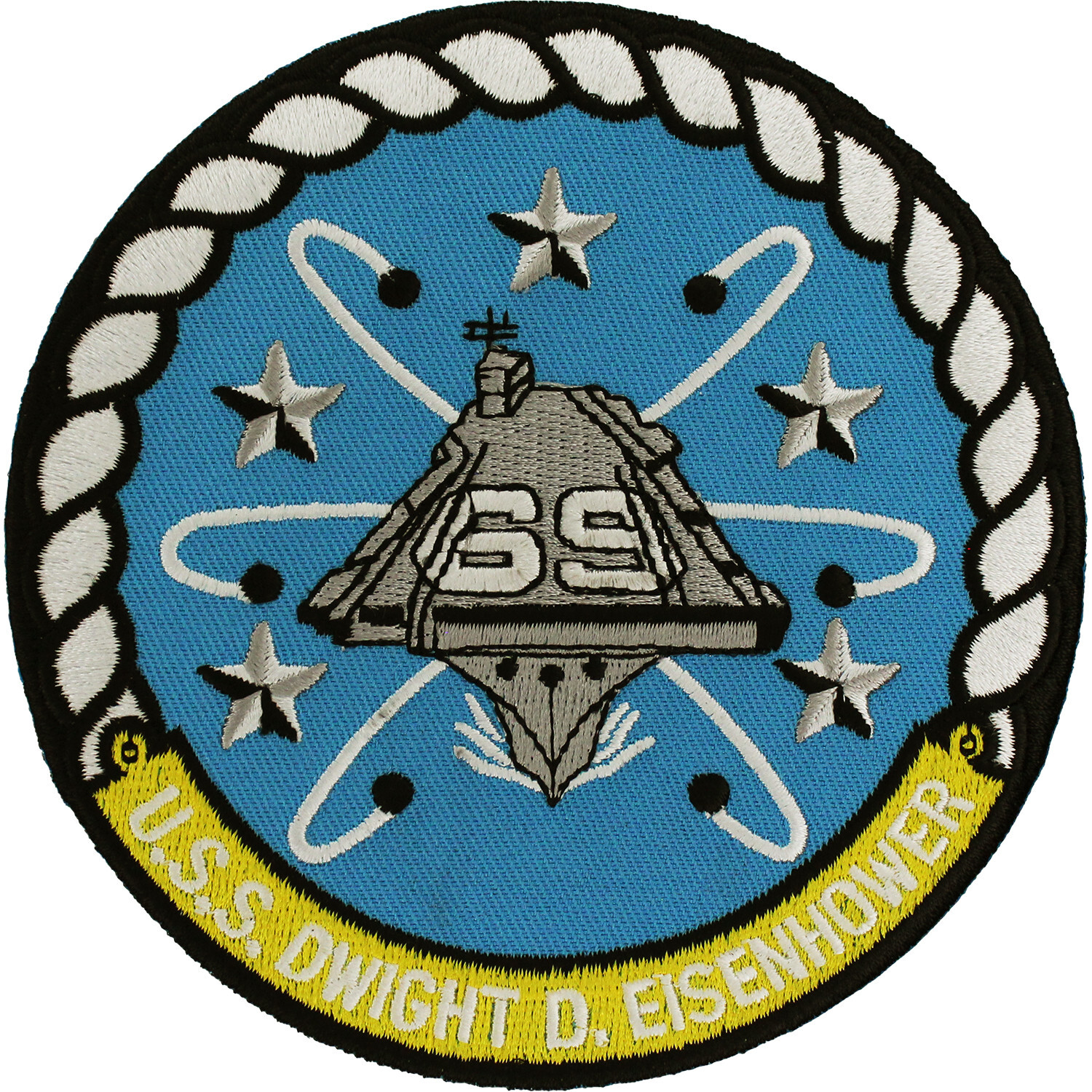 USS Dwight D. Eisenhower CVN-69 Ship Patch ( 4 1/4" ) P4808