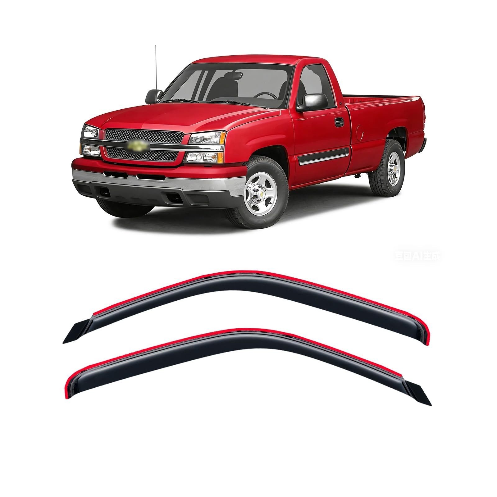 in-Channel Rain Guards for 1999-2007 Chevy Silverado & GMC Sierra 1500 Standa... in-Channel Rain Guards for 1999-2007 Chevy Silverado & GMC Sierra 1500 Standa...