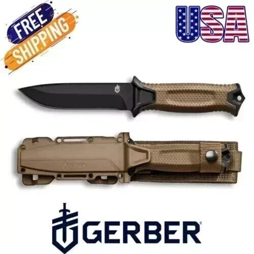 Gerber StrongArm Fixed Blade Knife Plain Edge - Coyote Brown - NEW(FreeShipping) Gerber StrongArm Fixed Blade Knife Plain Edge - Coyote Brown - NEW(FreeShipping)
